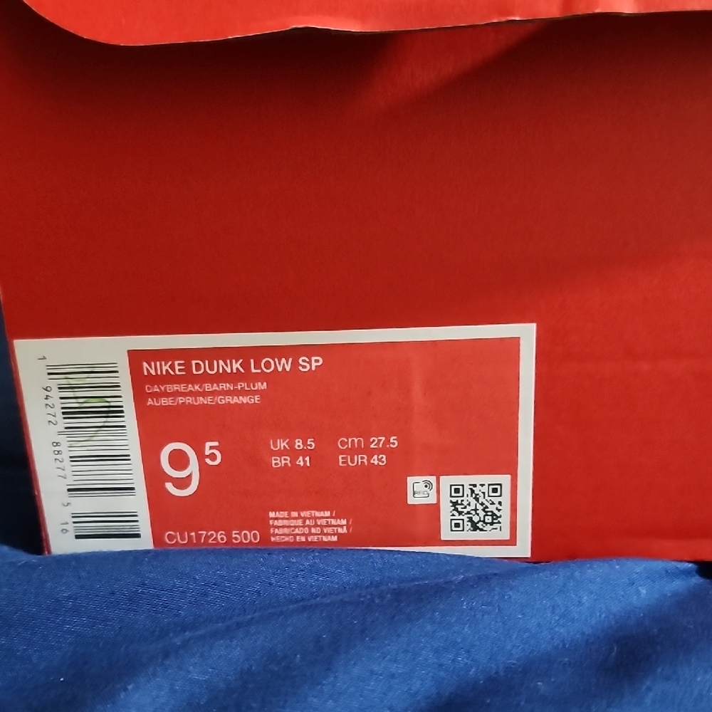 DS Nike Mens Dunk Low "Plum" Sz9.5M - Picture 5 of 8